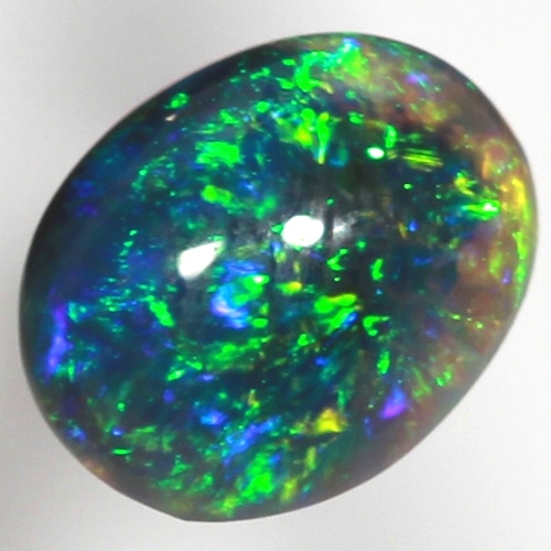 SOLID BLACK OPAL Bright and sparkling green in a 3D pattern